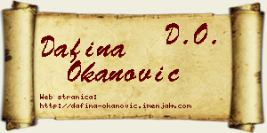 Dafina Okanović vizit kartica